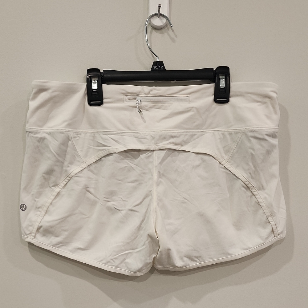 Lululemon Athletica Cream Athletic Shorts